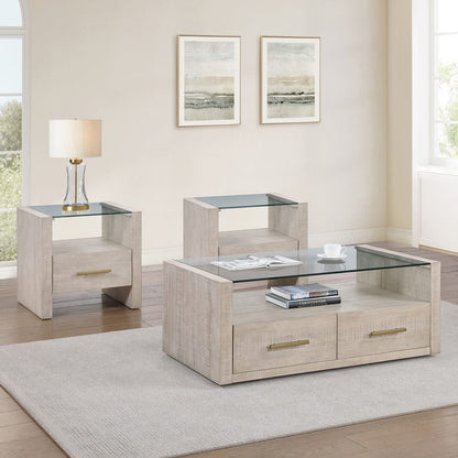 Steve Silver - Garland Blonde 3-Piece Table Set - GA100T-2E-3PC view 1