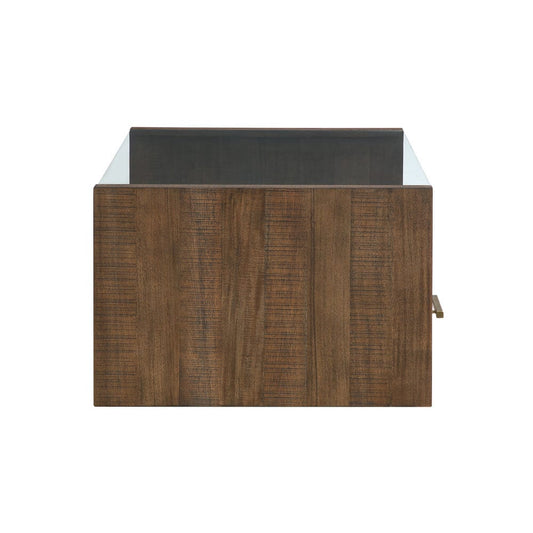 Steve Silver - Garland Castered Glass Top Coffee Table, Toffee Finish - GA100C view 2