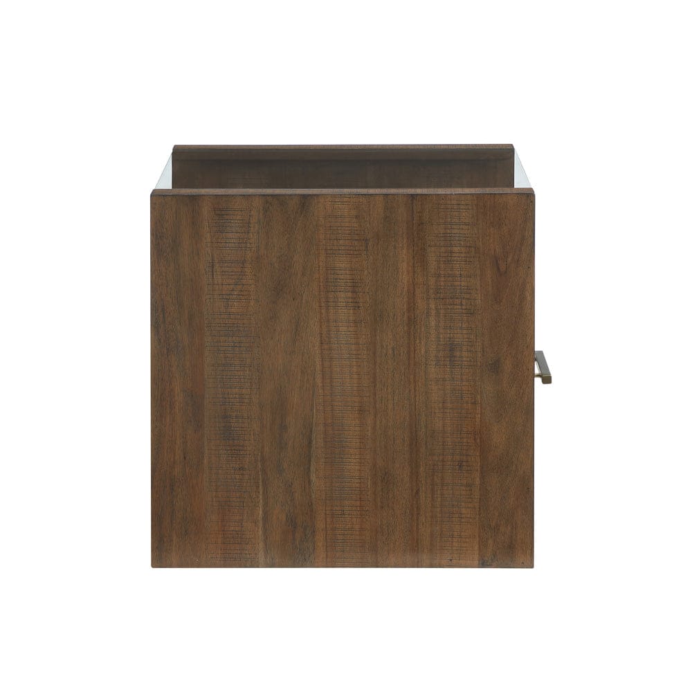 Steve Silver - Garland Glass Top End Table, Toffee Finish - GA100E view 2