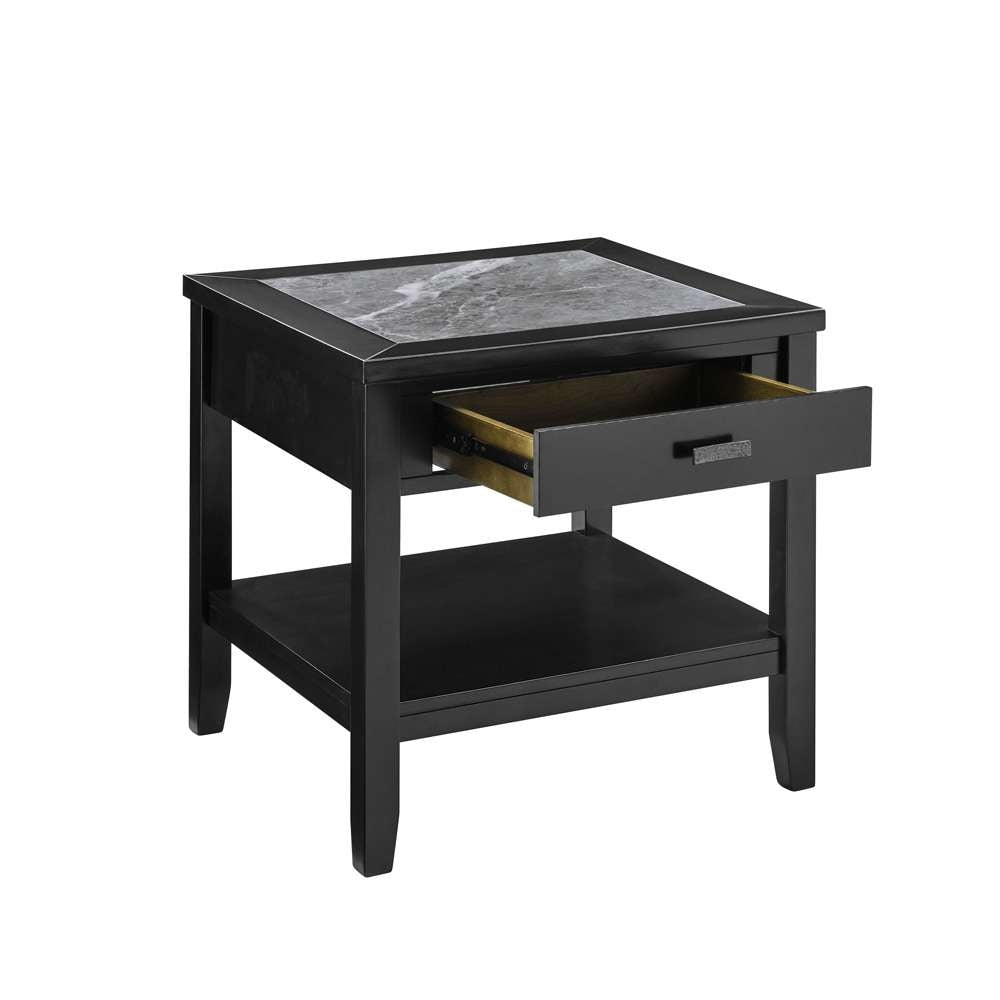 Steve Silver - Garvine Sintered Stone End Table - GV100E veiw 3