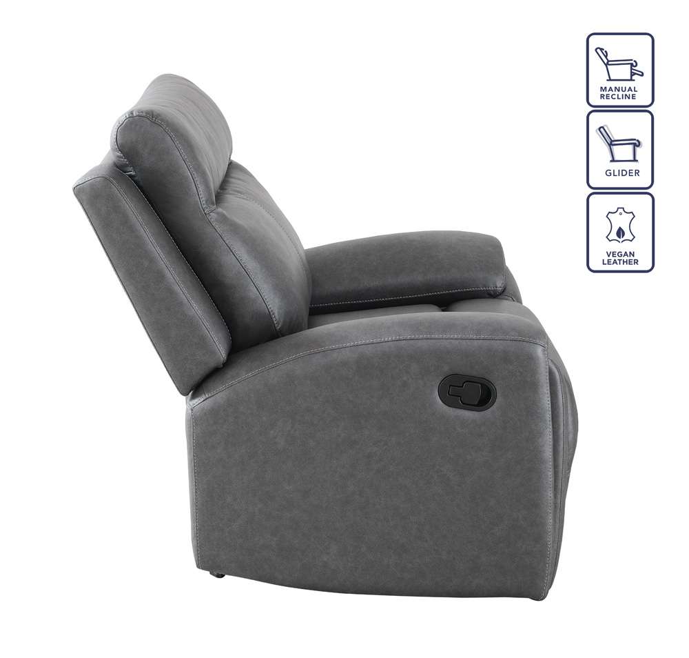Steve Silver - Gaston Manual Recliner - GAS800GC veiw 3