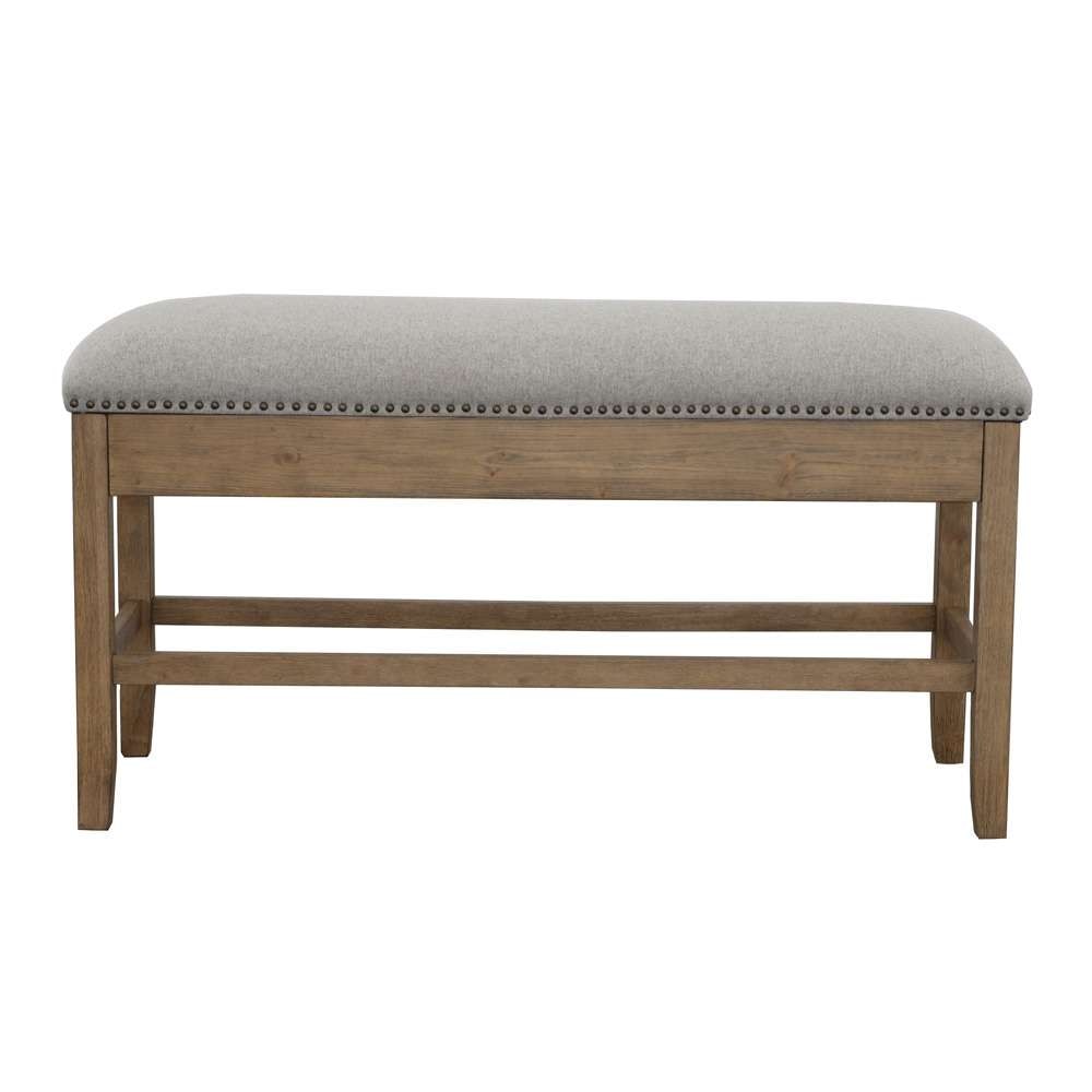 Steve Silver - Grayson 24in Storage Counter Bench with Nailhead Trim - GS600CBG veiw 1