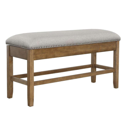 Steve Silver - Grayson 24in Storage Counter Bench with Nailhead Trim - GS600CBG veiw 2