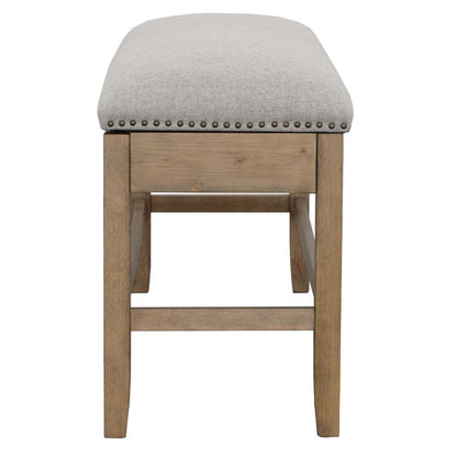 Steve Silver - Grayson 24in Storage Counter Bench with Nailhead Trim - GS600CBG veiw 3