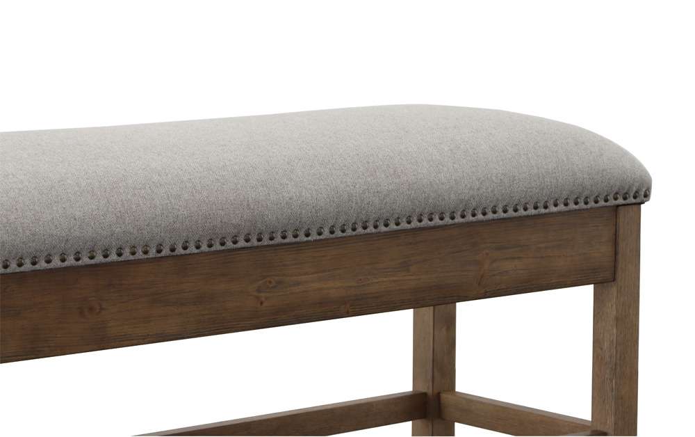 Steve Silver - Grayson 24in Storage Counter Bench with Nailhead Trim - GS600CBG veiw 4