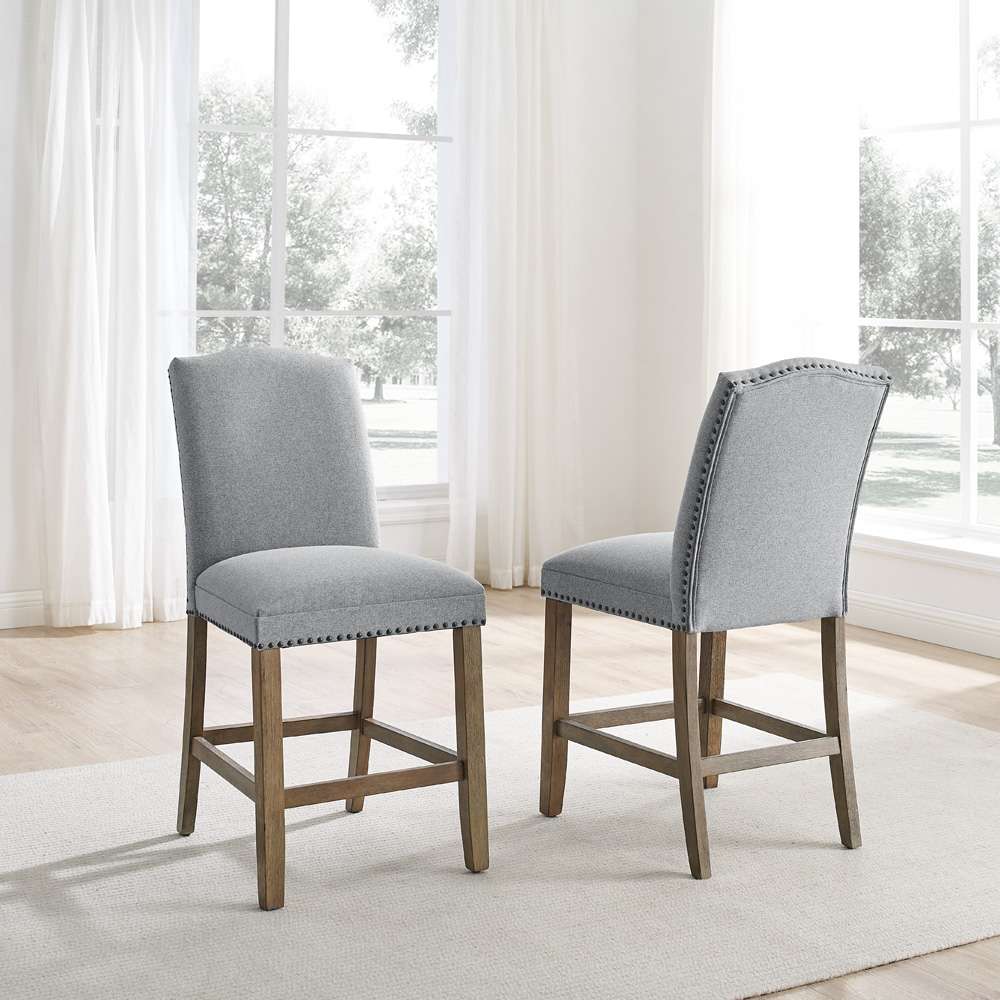 Steve Silver - Grayson 5PC Gray Marble Counter Dining Set - GS600C5PC veiw 6
