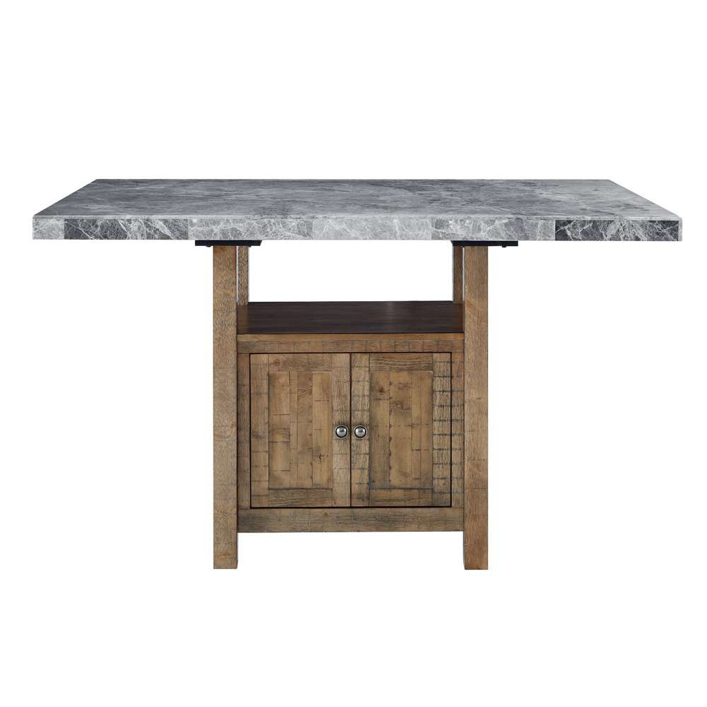 Steve Silver - Grayson Gray Marble Counter Table - GS600CGTTB veiw 1