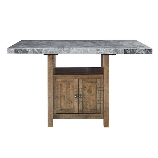 Steve Silver - Grayson Gray Marble Counter Table - GS600CGTTB veiw 1