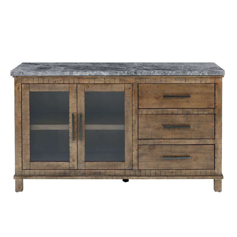 Steve Silver - Grayson Gray Marble Server - GS600GSV veiw 1