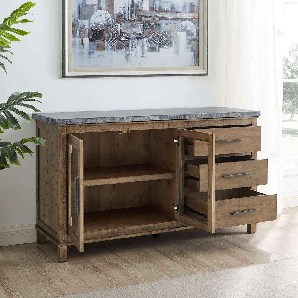 Steve Silver - Grayson Gray Marble Server - GS600GSV veiw 4
