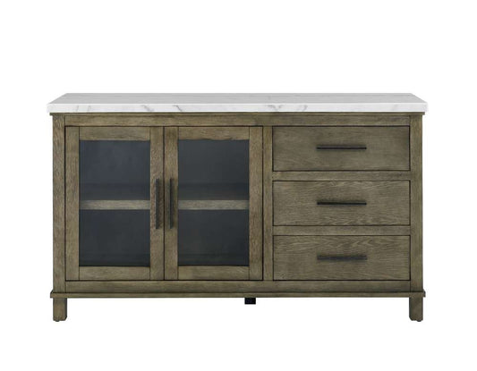 Steve Silver - Grayson White Marble Top Server - GS640SVW veiw 1