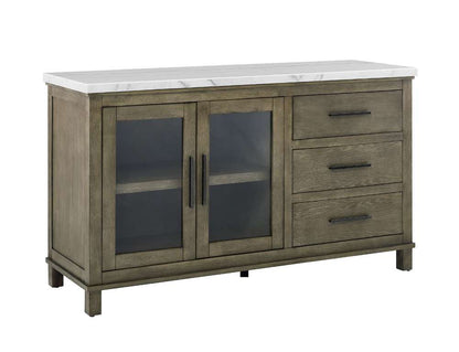 Steve Silver - Grayson White Marble Top Server - GS640SVW veiw 2