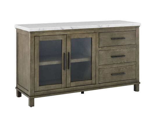 Steve Silver - Grayson White Marble Top Server - GS640SVW veiw 2