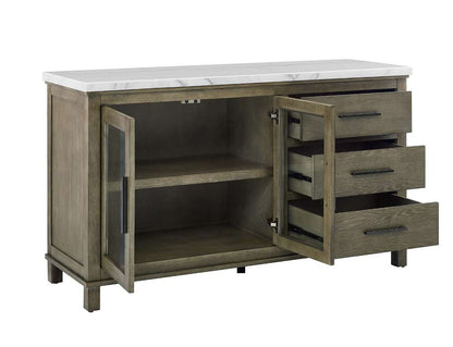 Steve Silver - Grayson White Marble Top Server - GS640SVW veiw 3