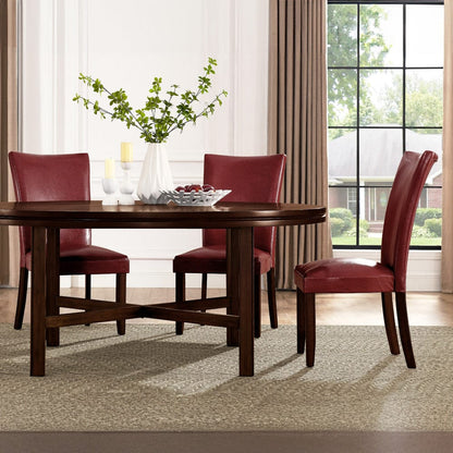 Steve Silver - Hartford 72in Dining Set 9 -Piece with Red Chairs - HF7272RD9PC view 8