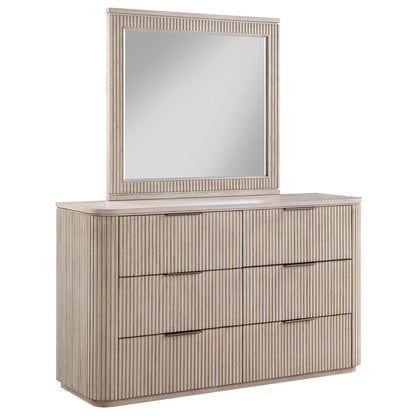 Steve Silver - Henry Dresser and Mirror Sand - HEN900TDRMR view 1