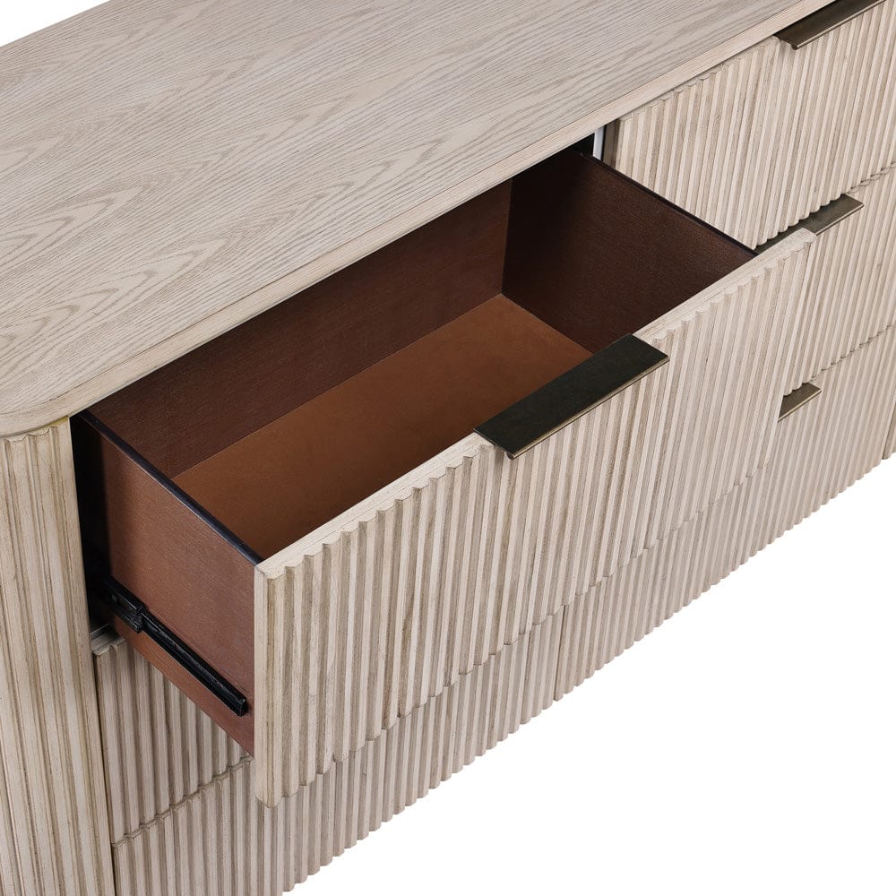 Steve Silver - Henry Dresser and Mirror Sand - HEN900TDRMR view 6