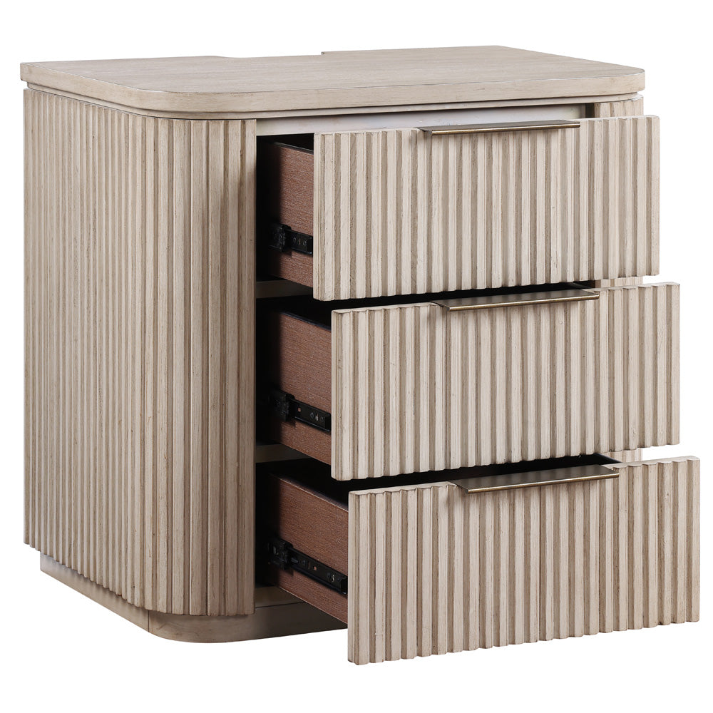 Steve Silver - Henry Sand Nightstand w/ USB-C - HEN900TNS view 2