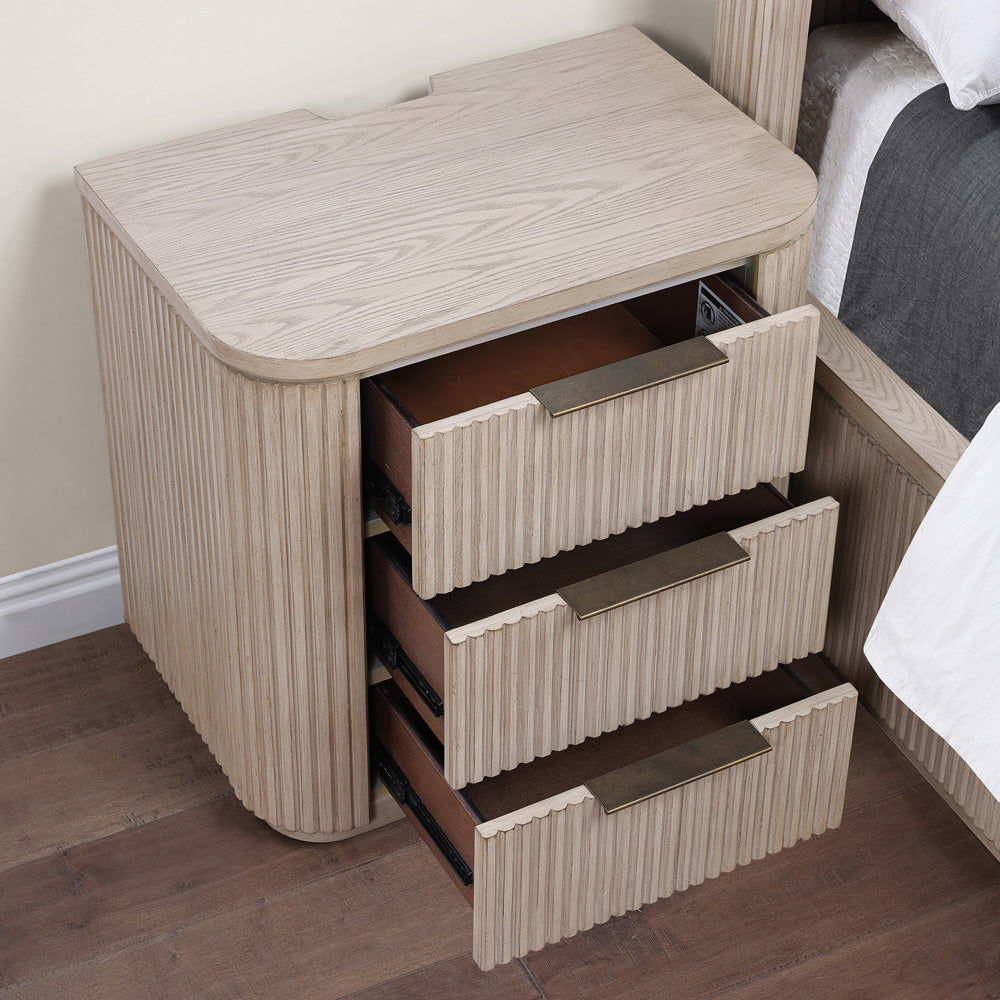 Steve Silver - Henry Sand Nightstand w/ USB-C - HEN900TNS view 5