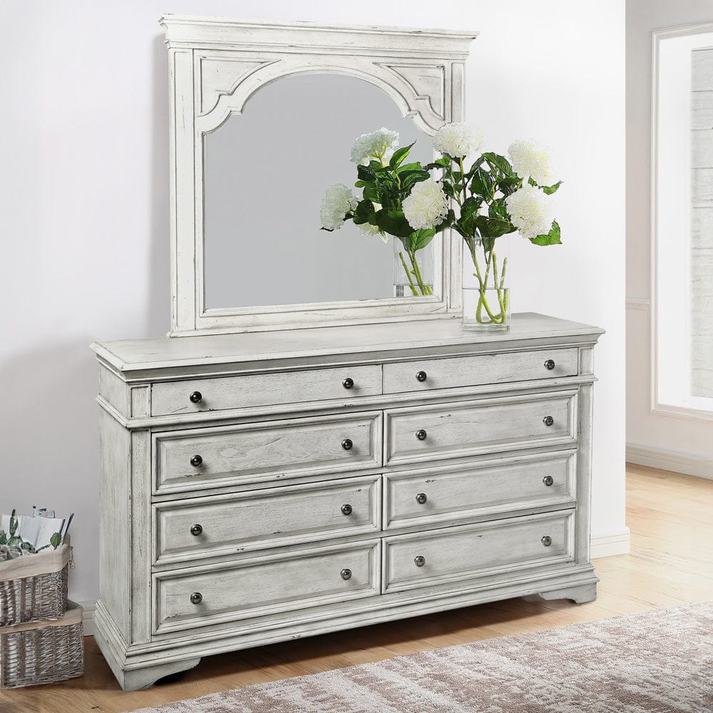 Steve Silver - Highland Park Queen 4-Piece Set White - HP900-Q4PC-W view 8
