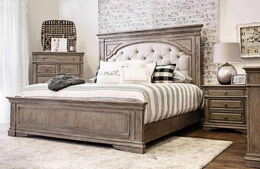 Steve Silver - Highland Park Queen Bed - Waxed Driftwood - HP900QBD veiw 4
