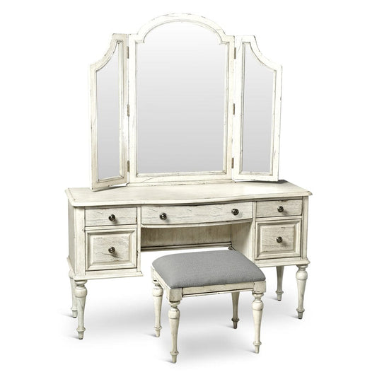 Steve Silver - Highland Park Vanity Mirror Bench Set - HP900VBWDM view 1