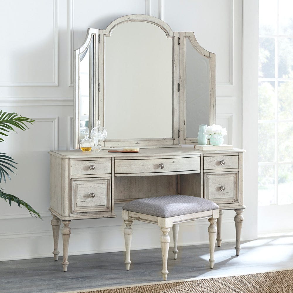 Steve Silver - Highland Park Vanity Mirror Bench Set - HP900VBWDM view 5