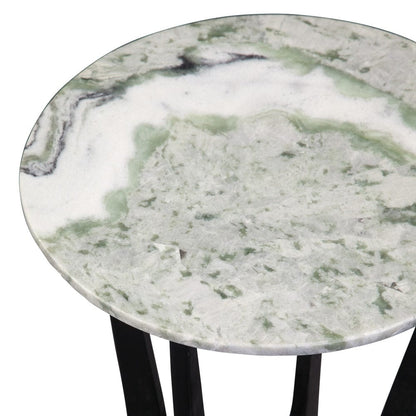 Steve Silver - Hoxley Green Onyx Top Round End Table - HX200ERE view 3