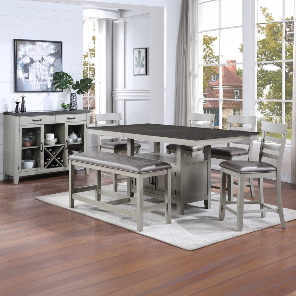 Steve Silver - Hyland 7-Piece Dining Set w/ Server - HY5007PCSV view 1