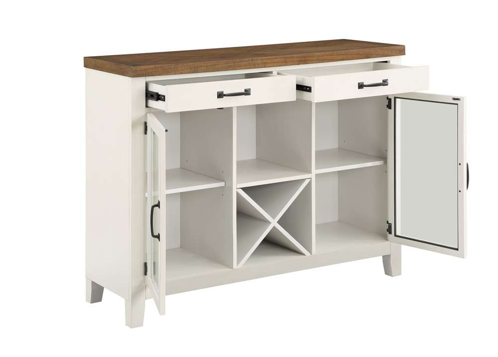 Steve Silver - Hyland Server - Brown/White - HY500SVB veiw 3