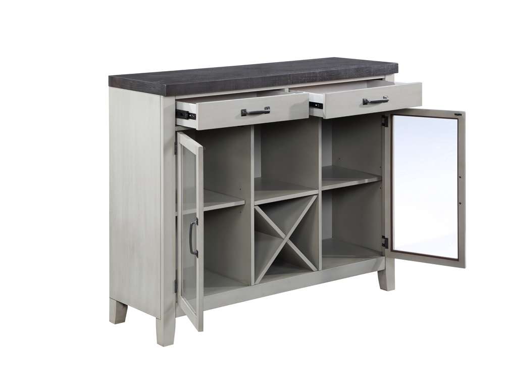 Steve Silver - Hyland Server - Gray and Charcoal - HY500SV veiw 3