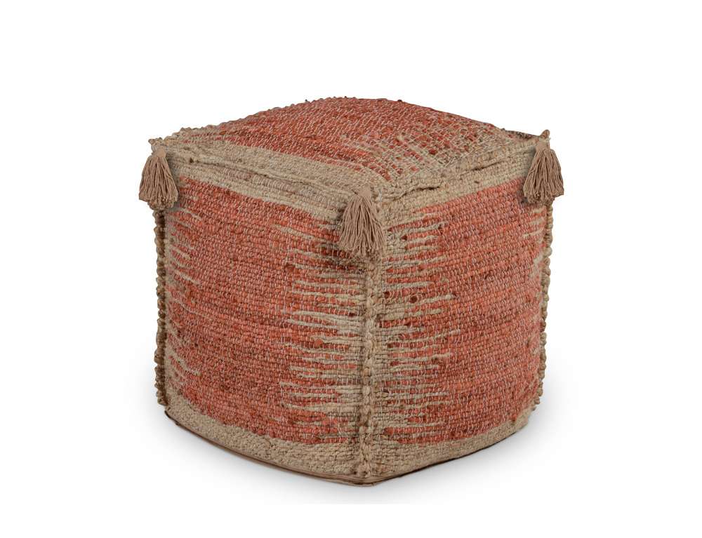 Steve Silver - Jafar Handwoven Pouf - JF180P veiw 2