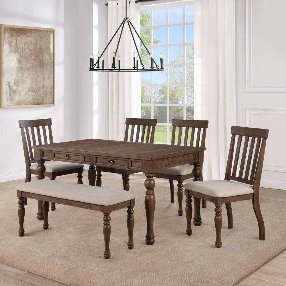 Steve Silver - Joanna Bench - Brown - JA600NBN veiw 5