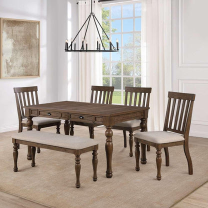 Steve Silver - Joanna Bench - Brown - JA600NBN veiw 5