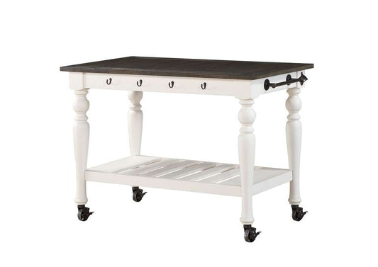 Steve Silver - Joanna Two Tone Kitchen Cart - JA500C veiw 1
