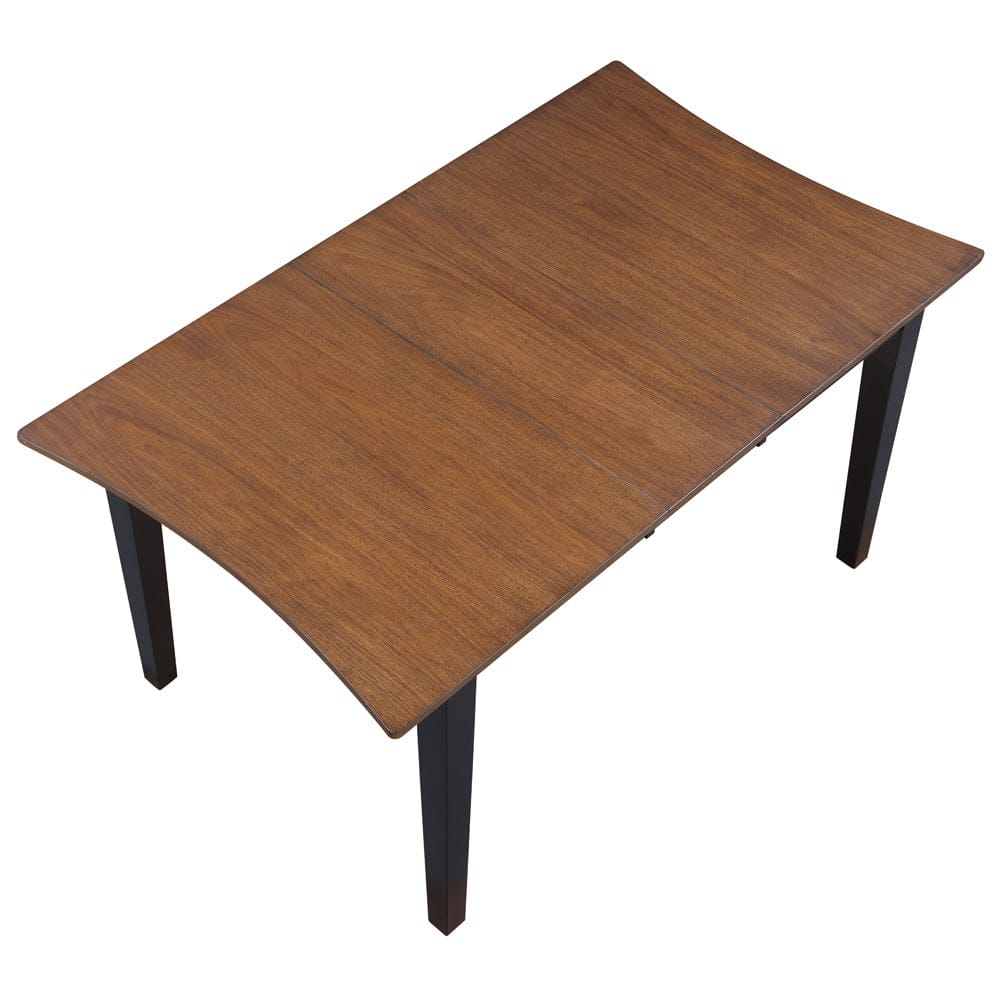 Steve Silver - Joplin 50-62" Dining Table w/12" Leaf, Walnut and Ebony finish - JOP500NT view 4