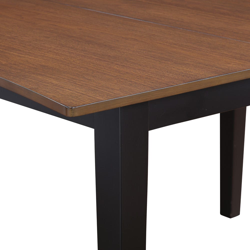 Steve Silver - Joplin 50-62" Dining Table w/12" Leaf, Walnut and Ebony finish - JOP500NT view 5