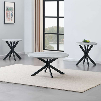 Steve Silver - Keyla 3-Piece Faux-Marble Table Set - KY200-2E-3PC veiw 1