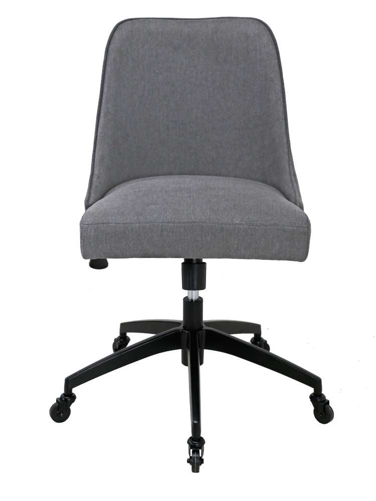 Steve Silver - Kinsley Swivel Upholstered Desk Chair - Gray - KS200SG veiw 1