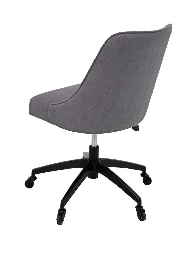 Steve Silver - Kinsley Swivel Upholstered Desk Chair - Gray - KS200SG veiw 2