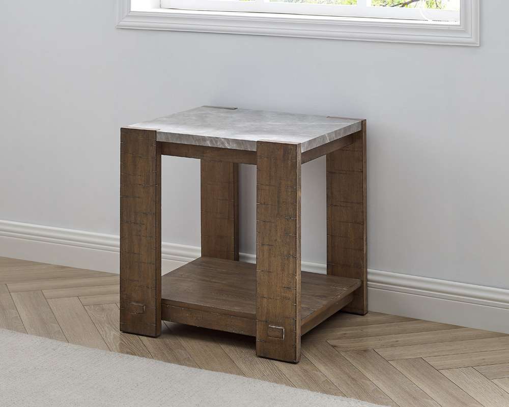 Steve Silver - Libby Sintered Stone End Table - LB100E veiw 3