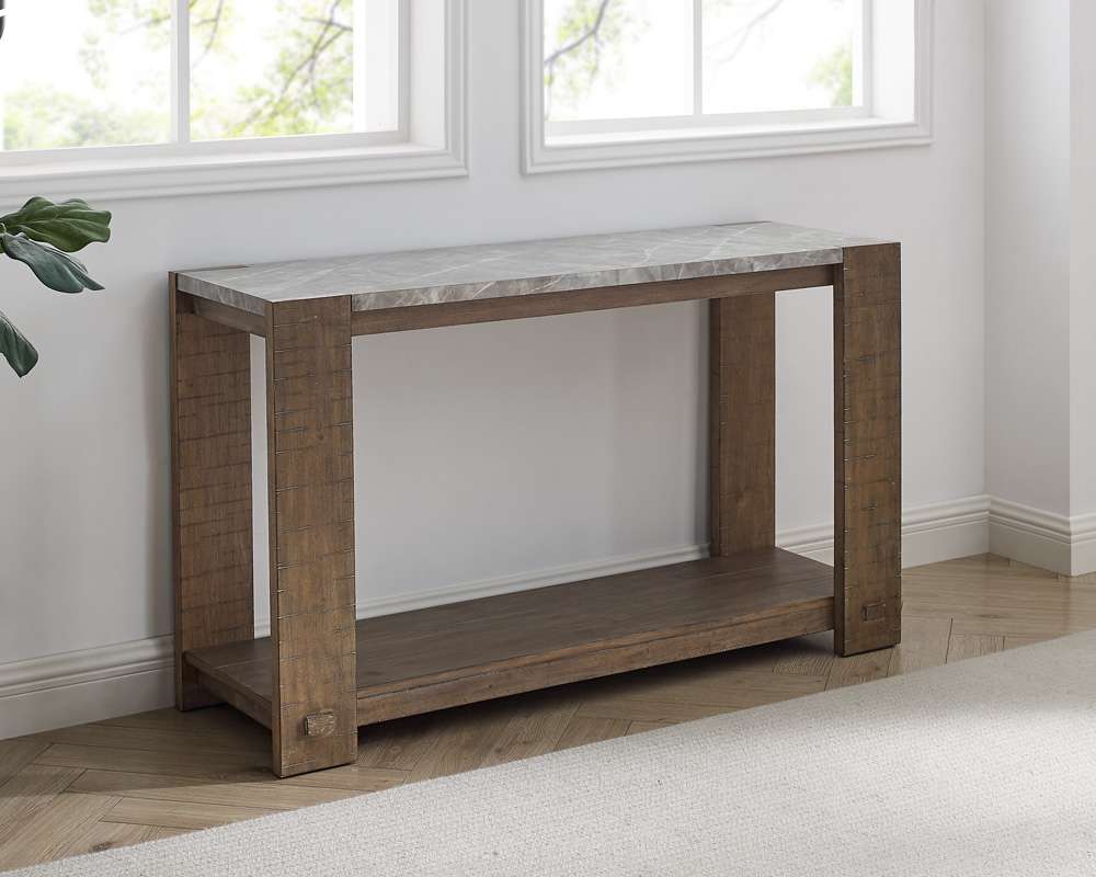 Steve Silver - Libby Sintered Stone Sofa Table - LB100S veiw 3