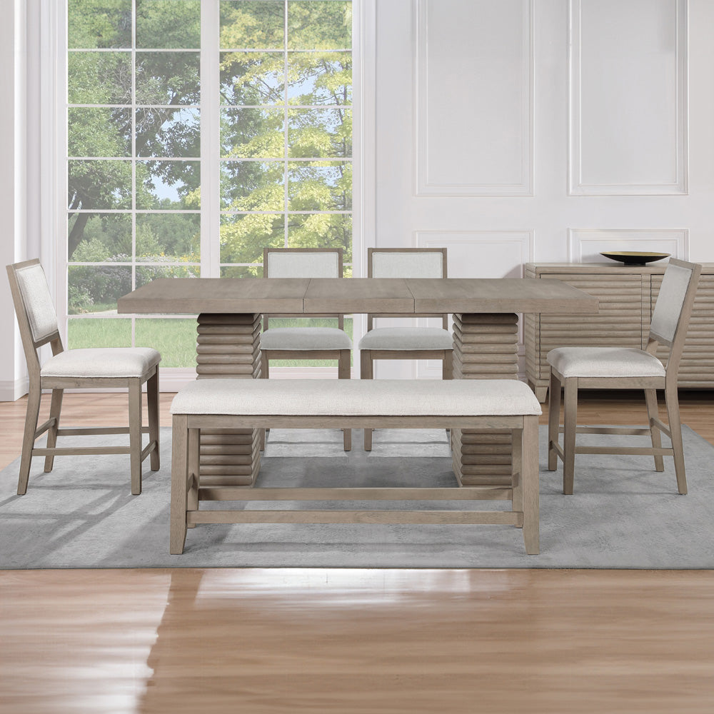 Steve Silver - Lily 6-Piece Counter Dining Set - LLY500-C6PC view 1