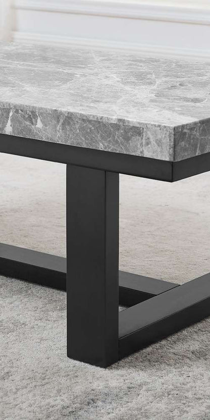 Steve Silver - Lucca Gray Marble Top Coffee Table - LC350C veiw 3