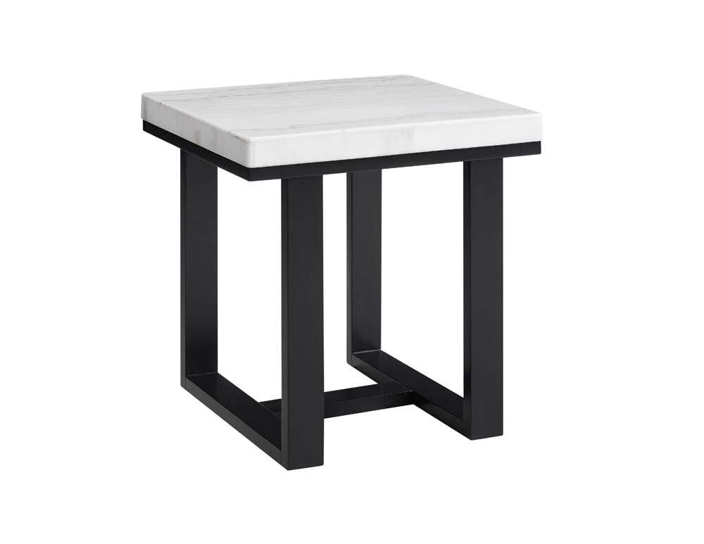 Steve Silver - Lucca White Marble Top End Table - LC200E veiw 1