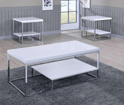 Steve Silver - Lucia 3-Piece Occasional Set - LU450-2E-3PC-W veiw 1