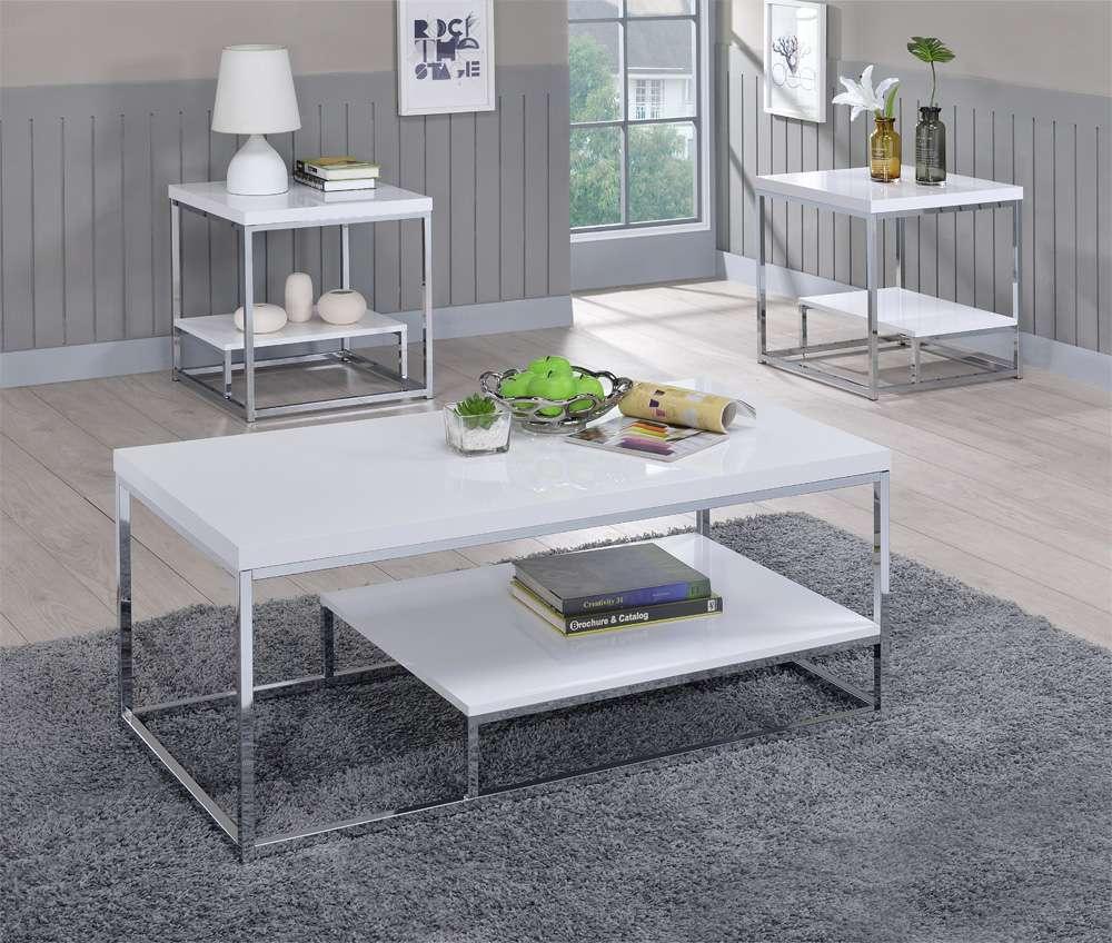 Steve Silver - Lucia 3-Piece Occasional Set - LU450-2E-3PC-W veiw 3