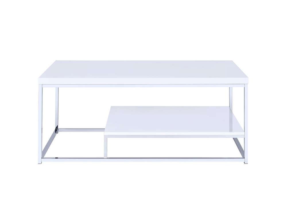 Steve Silver - Lucia Cocktail Table White - LU450CW veiw 1