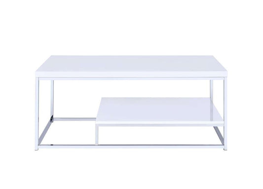 Steve Silver - Lucia Cocktail Table White - LU450CW veiw 1
