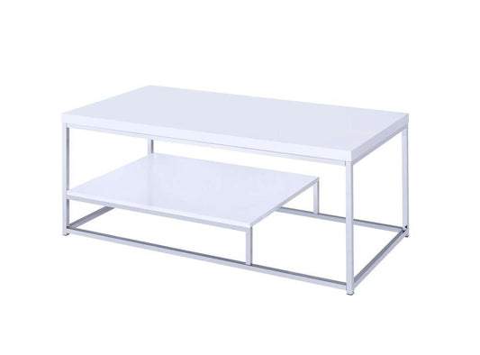 Steve Silver - Lucia Cocktail Table White - LU450CW veiw 2